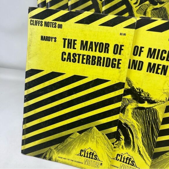 Cliffs Notes Book Bundle Vintage Novels Reading Classics - Picture 7 of 10